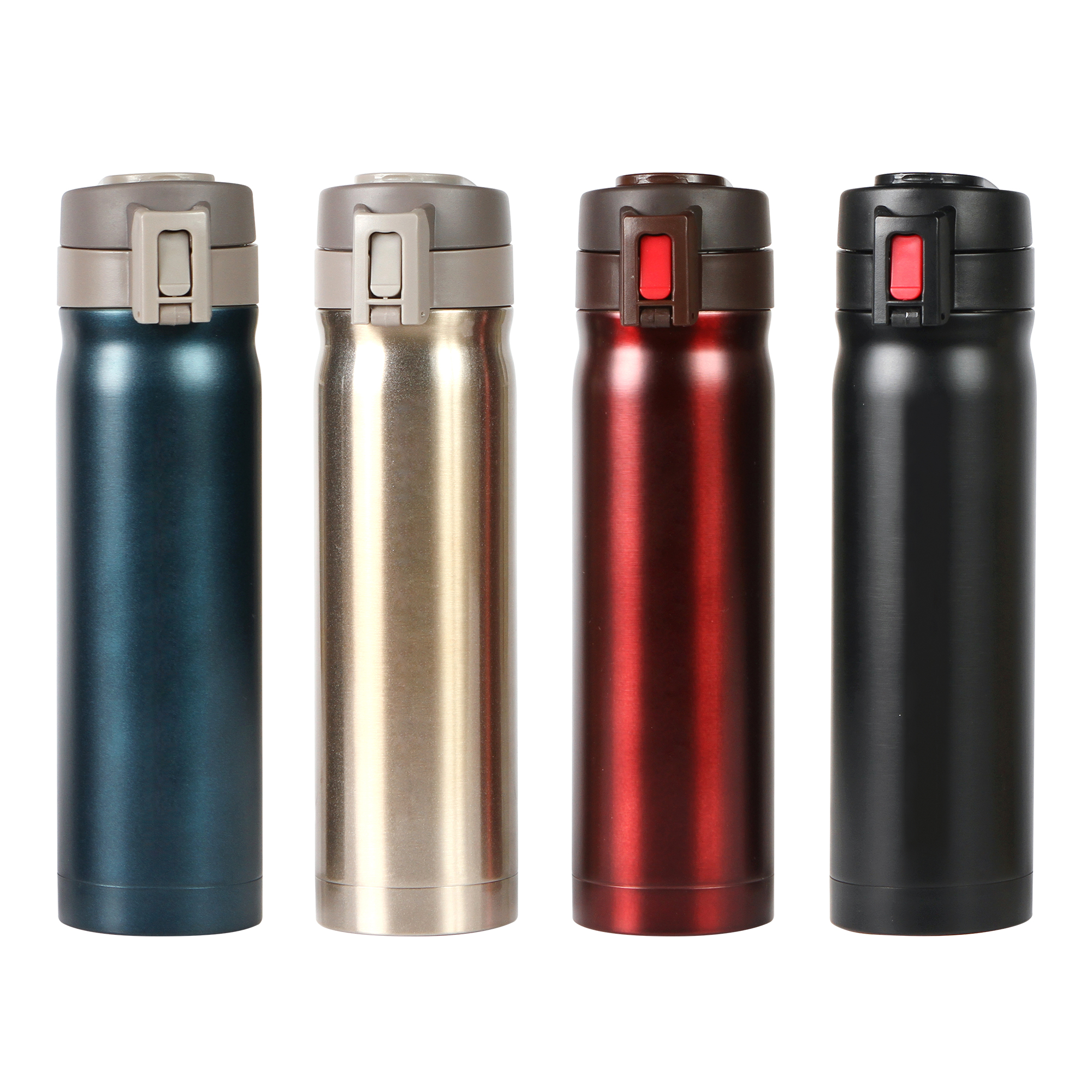 TERMO DOBLE PARED, TAPA CON SEGURO CAPACIDAD 500ML. E536